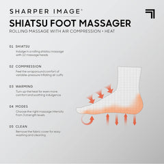 Sharper Image Foot Massager 1013247 White